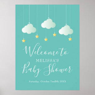 Twinkle Twinkle Baby Shower / Sprinkle Willkommen Poster