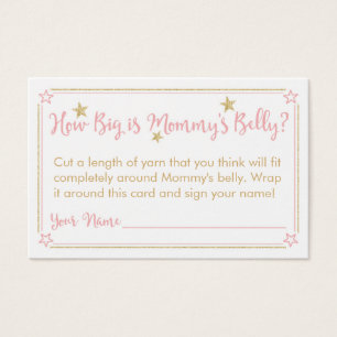 Twinkle Twinkle Babydusche Mommy's Bauchcard