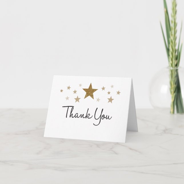 Twinkle Twinkle Danke Note Card (Vorderseite)