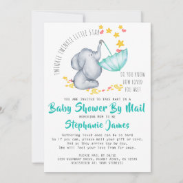 Twinkle Twinkle Elephant Baby Dusche von Mail Einladung