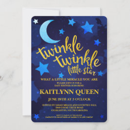 Twinkle Twinkle Gender Neutral Baby Dusche Einladung