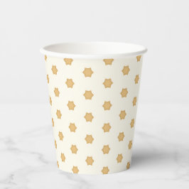 Twinkle, Twinkle Golden Star Papier Tasse Pappbecher