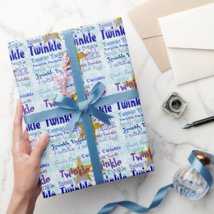 Twinkle Twinkle Graphics with Stars Geschenkpapier