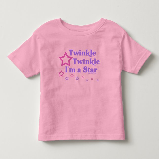 Twinkle Twinkle Ich bin ein Star Kleinkind T-shirt (Vorderseite)
