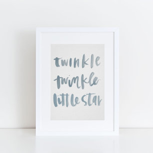 Twinkle, Twinkle Little Star Art Print Poster