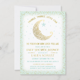 Twinkle Twinkle Little Star Baby Dusche Brunch 2 Einladung
