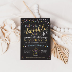 Twinkle Twinkle Little Star Baby Dusche einladen Einladung