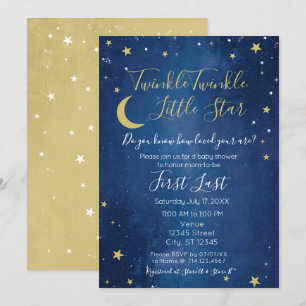 Twinkle Twinkle Little Star Baby Dusche Einladung