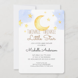 Twinkle Twinkle Little Star Baby Dusche Einladung