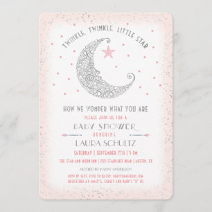 Twinkle Twinkle Little Star Baby Dusche Einladung