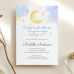 Twinkle Twinkle Little Star Baby Dusche Einladung