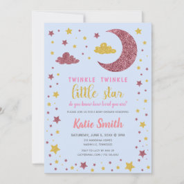 Twinkle Twinkle Little Star Baby Dusche Einladung