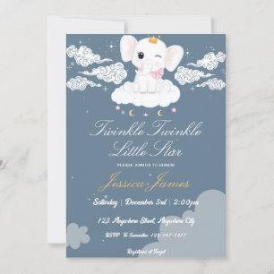 Twinkle Twinkle Little Star Baby Dusche Einladung