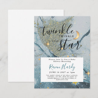 Twinkle Twinkle Little Star Baby Dusche Einladung