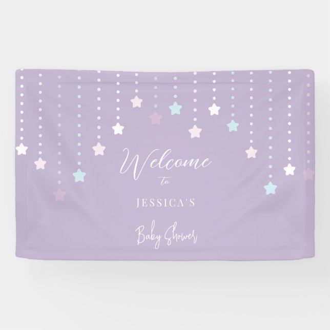 Twinkle Twinkle Little Star Baby Dusche Empfang Banner (Horizontal)