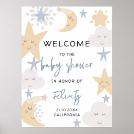 Twinkle Twinkle Little Star Baby Dusche Empfang Poster