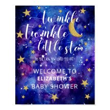 Twinkle Twinkle Little Star Baby Dusche Empfang