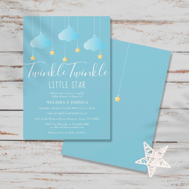 Twinkle Twinkle Little Star Baby Dusche / Sprinkle Einladung (Von Creator hochgeladen)