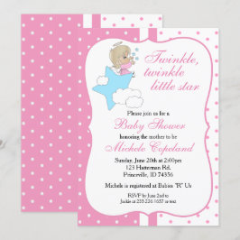 Twinkle, Twinkle Little Star - Baby Girl Einladung