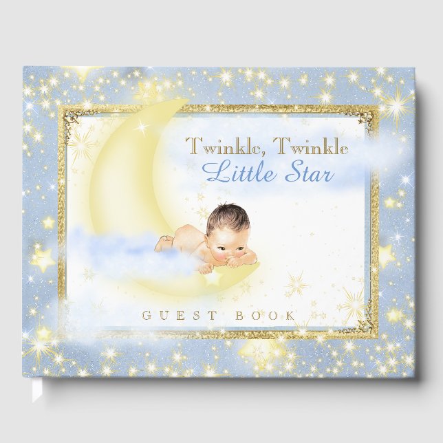 Twinkle Twinkle Little Star Baby Guest Book Gästebuch (Vorderseite)
