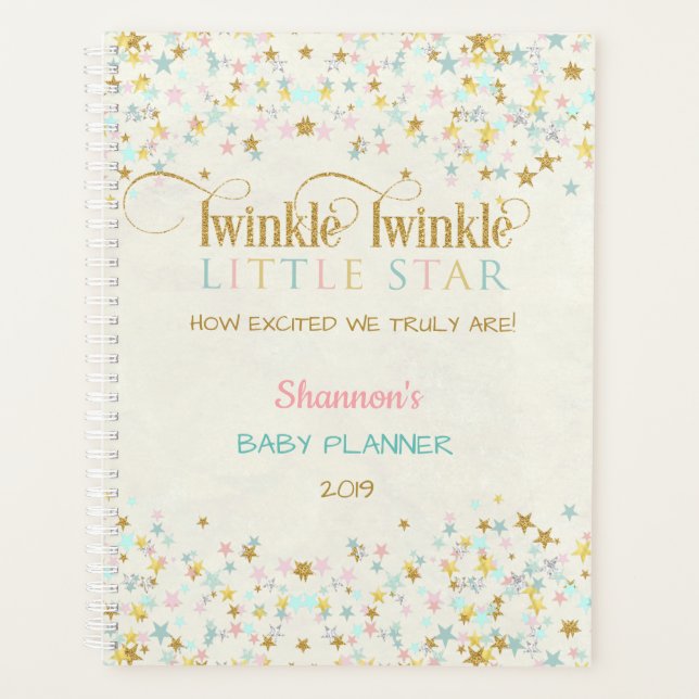 Twinkle Twinkle Little Star Baby Planer (Vorderseite)