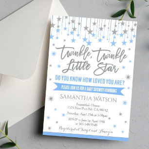 Twinkle Twinkle Little Star Baby Shower Einladung