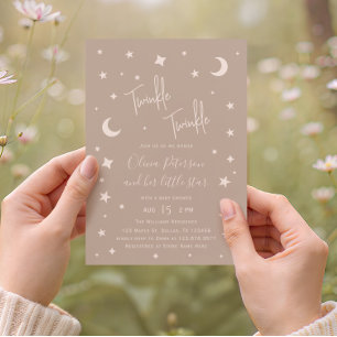 Twinkle Twinkle Little Star Baby Shower Einladung