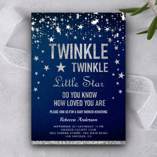 Twinkle Twinkle Little Star Baby Shower Einladung