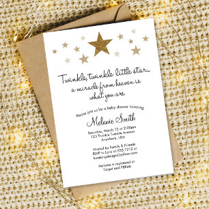 Twinkle Twinkle Little Star Baby Shower Einladung