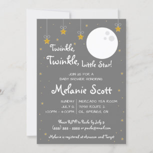 Twinkle, Twinkle, Little Star! Baby Shower Invita Einladung