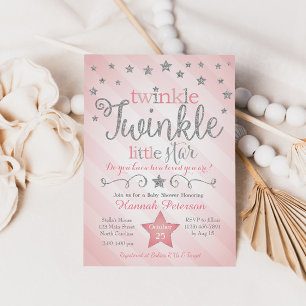 Twinkle Twinkle Little Star Baby shower Invitation