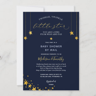 Twinkle Twinkle Little Star Baby Shower per Post Einladung