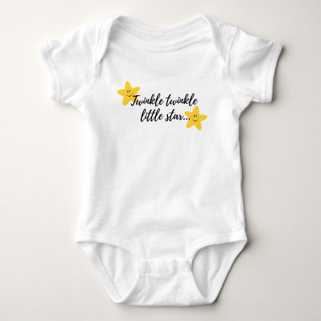 Twinkle Twinkle Little Star Baby Strampler (Vorderseite)