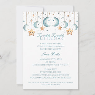 Twinkle, Twinkle Little Star - Babydusche Einladung