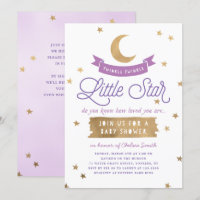 Twinkle Twinkle Little Star| Babydusche| Lila