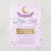 Twinkle Twinkle Little Star| Babydusche| Lila