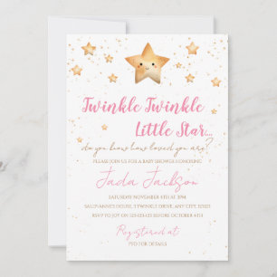 Twinkle Twinkle Little Star Babyparty-Einladung Einladung