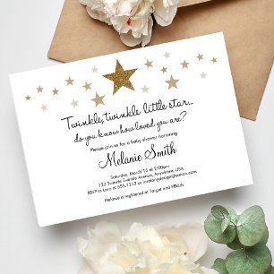 Twinkle Twinkle Little Star Babyparty-Einladung Einladung