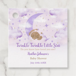 Twinkle Twinkle Little Star Bear Baby Dusche Geschenkanhänger