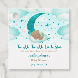 Twinkle Twinkle Little Star Bear Baby Dusche Geschenkanhänger