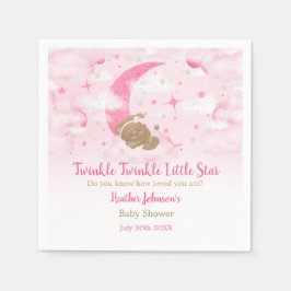 Twinkle Twinkle Little Star Bear Baby Dusche Serviette