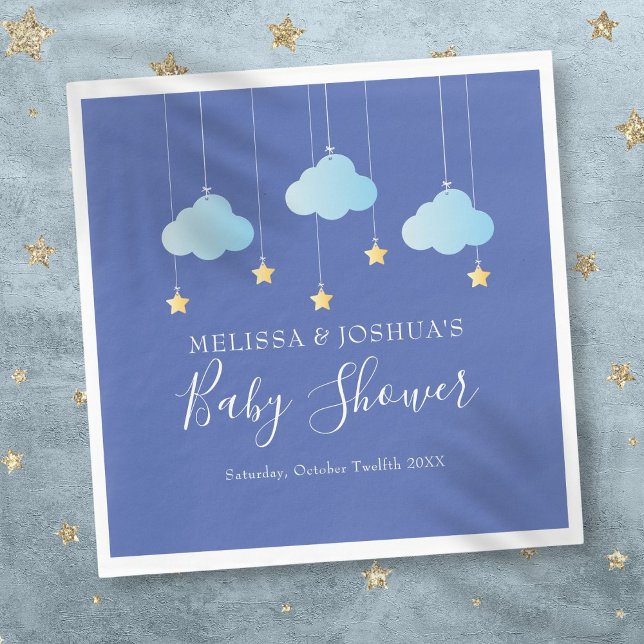 Twinkle Twinkle Little Star Blue Baby Boy Dusche Serviette (Twinkle Twinkle Little Star Blue Baby Boy Shower Napkins)