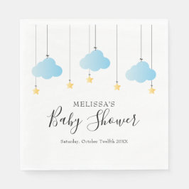Twinkle Twinkle Little Star Blue Boy Baby Dusche Serviette