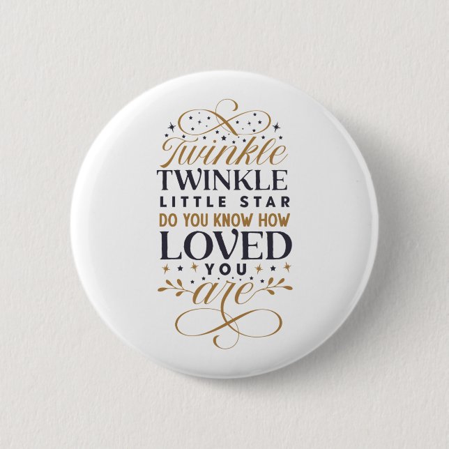 Twinkle Twinkle Little Star Button (Vorderseite)