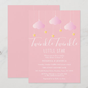 Twinkle Twinkle Little Star Couples Baby Dusche Einladung