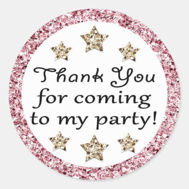 Twinkle Twinkle Little Star Danke Stickers (Vorderseite)