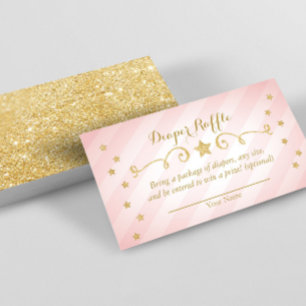 Twinkle Twinkle Little Star Diaper Carte Raffle
