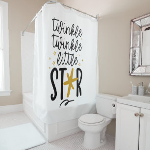 Twinkle Twinkle Little Star Doodle Duschvorhang