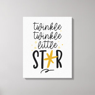 Twinkle Twinkle Little Star Doodle Leinwanddruck