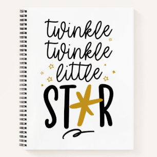 Twinkle Twinkle Little Star Doodle Notizbuch